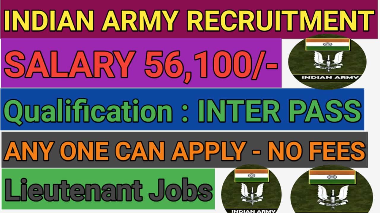 Indian Army Jobs 2025 | Hiring for TES-54 Notification