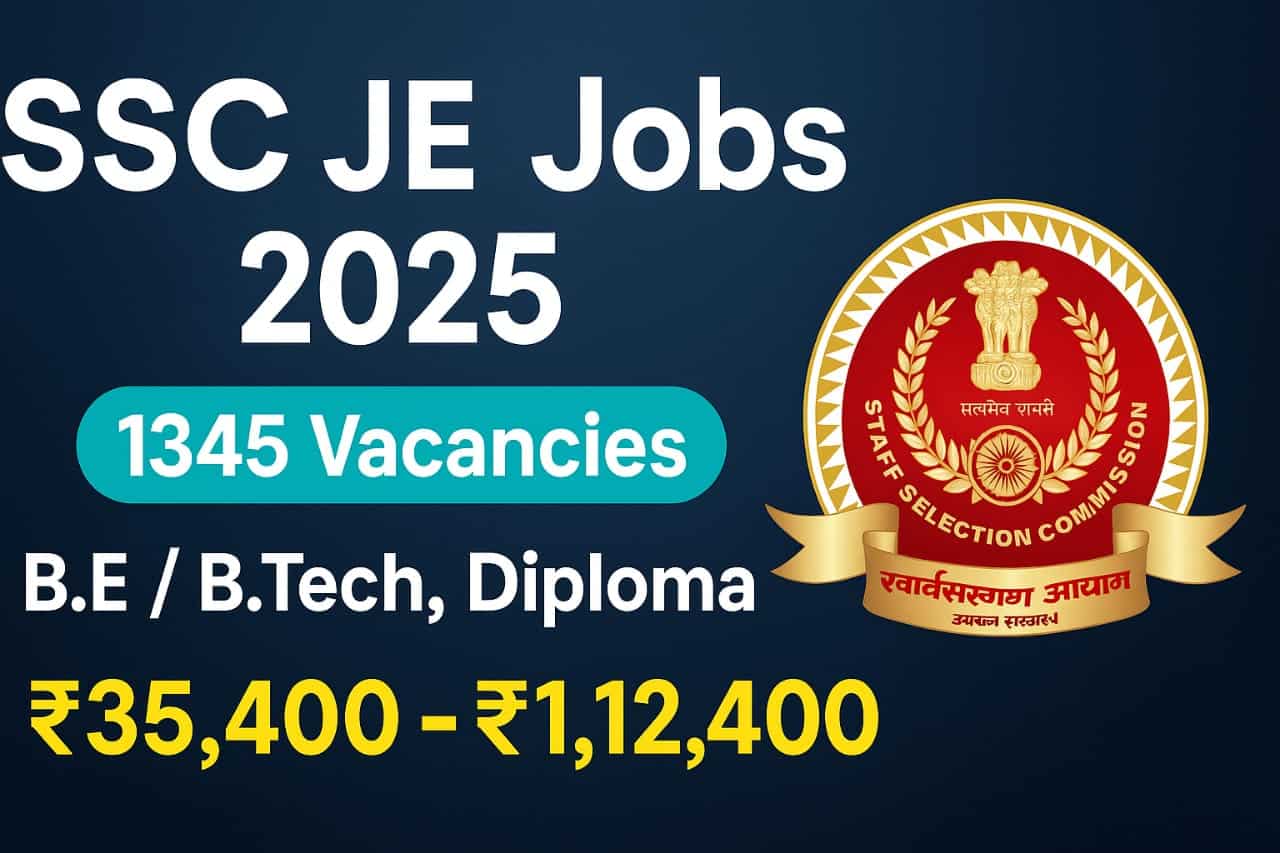 SSC JE 2025 Notification - Junior Engineer Jobs | Apply Now In Telugu