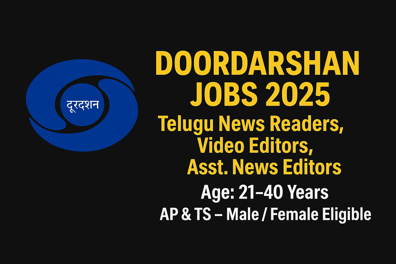 Prasar Bharati Doordarshan Jobs Recruitment 2025 – 10th Pass to Degree Jobs | Apply Now